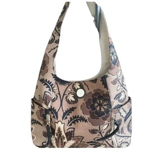 Spartina 449 NWOT Floral Tan Shoulder Bag